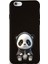 iPhone 6s Plus ile Uyumlu Sevimli Panda (0214D) Tasarımlı Siyah Lansman Kılıf 1