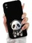 Huawei Y5 2019 ile Uyumlu Sevimli Panda (0214D) Tasarımlı Siyah Lansman Kılıf 2