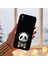 Huawei Y5 2019 ile Uyumlu Sevimli Panda (0214D) Tasarımlı Siyah Lansman Kılıf 6