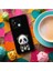 Xiaomi Redmi 12C ile Uyumlu Sevimli Panda (0214D) Tasarımlı Siyah Lansman Kılıf 4