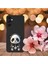 Samsung Galaxy A16 ile Uyumlu Sevimli Panda (0214D) Tasarımlı Siyah Lansman Kılıf 5