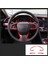 Honda Civic Için Kırmızı Araba Iç Direksiyon Simidi Kılıfı Döşemesi (Yurt Dışından) 5