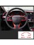 Honda Civic 2016-2020 Için Kırmızı Araba Iç Direksiyon Simidi Kılıfı Döşemesi 10. (Yurt Dışından) 5
