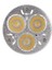 3W 12-24V MR16 Sıcak Beyaz 3 LED Işıklı Spot Lamba Ampulü (Yurt Dışından) 3