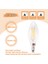 Kısılabilir E12 4W Cob Edison Mum Alev Filament LED Ampul Lamba 10*3,5 cm (Yurt Dışından) 4