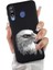 Samsung Galaxy M30 ile Uyumlu Kartal (0214C) Tasarımlı Siyah Lansman Kılıf 2