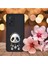 Xiaomi Mi 10T ile Uyumlu Sevimli Panda (0214D) Tasarımlı Siyah Lansman Kılıf 5