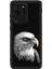 Samsung Galaxy S20 Ultra ile Uyumlu Kartal (0214C) Tasarımlı Siyah Lansman Kılıf 1