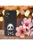 Samsung Galaxy A35 ile Uyumlu Sevimli Panda (0214D) Tasarımlı Siyah Lansman Kılıf 5