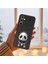 Samsung Galaxy A35 ile Uyumlu Sevimli Panda (0214D) Tasarımlı Siyah Lansman Kılıf 6
