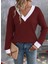 Meğdaix Kadın Uzun Kollu V Yakalı Waffle Bluz 3