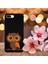 iPhone 8 Plus ile Uyumlu Baykuş (0214A) Tasarımlı Siyah Lansman Silikon Kılıf 5