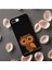 iPhone 8 Plus ile Uyumlu Baykuş (0214A) Tasarımlı Siyah Lansman Silikon Kılıf 7