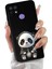 Oppo A15S ile Uyumlu Sevimli Panda (0214D) Tasarımlı Siyah Lansman Kılıf 2
