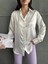 Beyaz Saten Oversize Gömlek 2