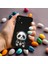 Oppo A74 ile Uyumlu Sevimli Panda (0214D) Tasarımlı Siyah Lansman Kılıf 3