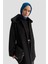 Kürk Yakalı Kaban 25KD1707 Siyah 1
