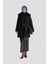 Kürk Yakalı Kaban 25KD1707 Siyah 2