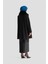 Kürk Yakalı Kaban 25KD1707 Siyah 6