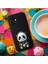 iPhone 16 ile Uyumlu Sevimli Panda (0214D) Tasarımlı Siyah Lansman Kılıf 4