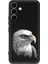 Samsung Galaxy S24 Plus ile Uyumlu Kartal (0214C) Tasarımlı Siyah Lansman Kılıf 1