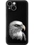 iPhone 15 Plus ile Uyumlu Kartal (0214C) Tasarımlı Siyah Lansman Kılıf 1