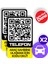 2'li Paket - Numarasız Numaratör - QR Kodlu Araç Numaratörü - Araç İçi Park Telefon Numarası (Dikey Etiket) 2