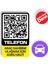 Numarasız Numaratör - QR Kodlu Araç Numaratörü - Araç İçi Park Telefon Numarası (Dikey Etiket) 2
