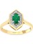 0.10 Karat Zümrüt Taşlı Pırlanta Yüzük 1