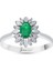 0.08 Karat Zümrüt Taşlı Pırlanta Yüzük 1