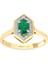 0.10 Karat Zümrüt Taşlı Pırlanta Yüzük 4