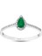 0.11 Karat Zümrüt Taşlı Pırlanta Yüzük 4