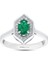 0.11 Karat Zümrüt Taşlı Pırlanta Yüzük 1