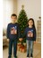Unisex Happy New Year Yılbaşı Baskılı Yetişkin ve Çocuk Sweatshirt 3 Iplik Şardonlu Kumaş 3