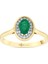 0.09 Karat Zümrüt Taşlı Pırlanta Yüzük 4