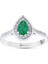 0.18 Karat Zümrüt Taşlı Pırlanta Yüzük 4