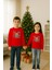 Unisex Happy New Year Yılbaşı Baskılı Yetişkin ve Çocuk Sweatshirt 3 Iplik Şardonlu Kumaş 3