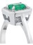 0.10 Karat Zümrüt Taşlı Pırlanta Yüzük 5