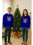 Unisex Happy New Year Yılbaşı Baskılı Yetişkin ve Çocuk Sweatshirt 3 Iplik Şardonlu Kumaş 2