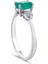 0.10 Karat Zümrüt Taşlı Pırlanta Yüzük 1