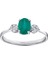 0.10 Karat Zümrüt Taşlı Pırlanta Yüzük 4