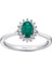 0.13 Karat Zümrüt Taşlı Pırlanta Yüzük 3