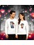 Unisex Sevgililer Günü Baskılı Yetişkin Swaetshirt 3 Iplik Şardonlu 1