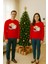 Unisex Happy New Year Yılbaşı Baskılı Yetişkin ve Çocuk Sweatshirt 3 Iplik Şardonlu Kumaş 2