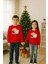 Unisex Happy New Year Yılbaşı Baskılı Yetişkin ve Çocuk Sweatshirt 3 Iplik Şardonlu Kumaş 3