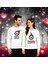 Unisex Sevgililer Günü Baskılı Yetişkin Swaetshirt 3 Iplik Şardonlu 1