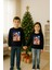 Unisex Happy New Year Yılbaşı Baskılı Yetişkin ve Çocuk Sweatshirt 3 Iplik Şardonlu Kumaş 3