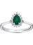 0.11 Karat Zümrüt Taşlı Pırlanta Yüzük 3
