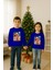 Unisex Happy New Year Yılbaşı Baskılı Yetişkin ve Çocuk Sweatshirt 3 Iplik Şardonlu Kumaş 3