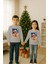 Unisex Happy New Year Yılbaşı Baskılı Yetişkin ve Çocuk Sweatshirt 3 Iplik Şardonlu Kumaş 3